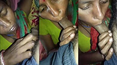 Desi milf sucking hairy cock at home