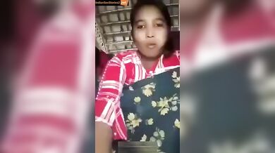 Bengali village girl showing pussy in live video