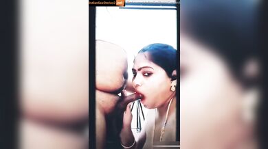 Kannada wife cock sucking for big tummy husband
