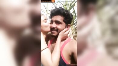 Virgin Punjabi girl romancing in the farm sex video