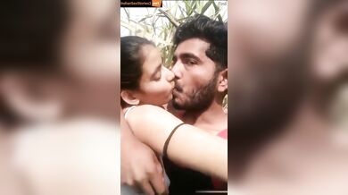 Virgin Punjabi girl romancing in the farm sex video