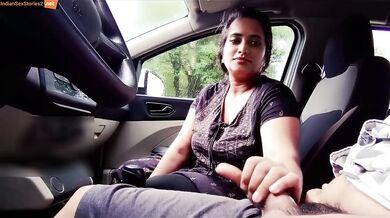 Sexy bhabhi hindi car blowjob video