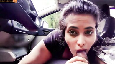 Sexy bhabhi hindi car blowjob video