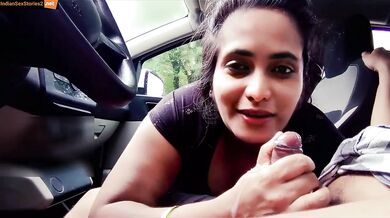 Sexy bhabhi hindi car blowjob video