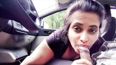 Sexy bhabhi hindi car blowjob video