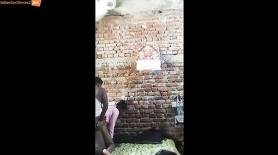 2 Indian guys fucking hot lady - Village wife sharing threesome
