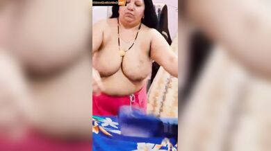 Indian busty mom hidden cam clothes change video