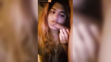 Delhi cross dresser sam sucking on big lund