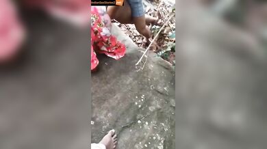 Tamil cuckold wife fucked in jungle by young boy