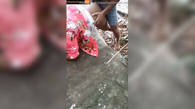 Tamil cuckold wife fucked in jungle by young boy