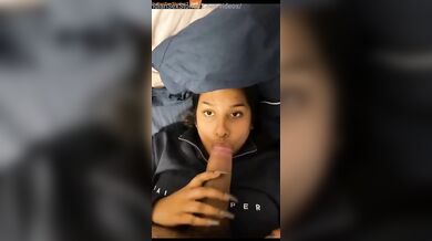 Tamil NRI girl sucking on huge dick