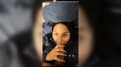 Tamil NRI girl sucking on huge dick