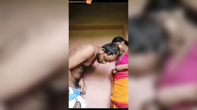 Desi bhabhi in saree enjoying fully with husband in xxx video