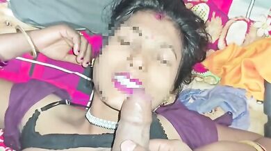 Sexy bihari bhauji full blowjob with cumshot in her mouth