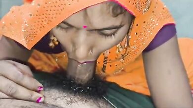 Sexy bihari bhauji full blowjob with cumshot in her mouth