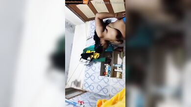 Tamil aunty showing boobs to lover from bathroom