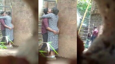 Cheating bhabhi giving blowjob in garden - Hidden cam mms