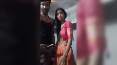 Rajasthani desi couple home chudai with big lund