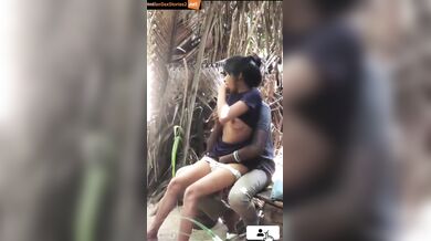 Young tamil girlfriend fucked outdoor by rowdy boyfriend