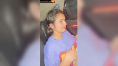 NRI punjabi girl boobs pressing car mms clip