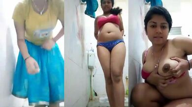 Sexy mallu lady shows naked body in xxx bathroom video
