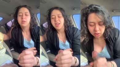 Pakistani cheating bhabhi hot blowjob car mms