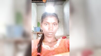 Tamil village girl showing black pussy in whatsapp call