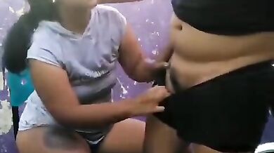 Desi lesbian bhabhis pussy and ass licking mms