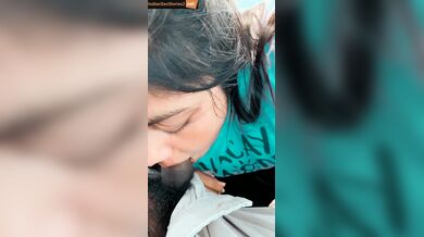 Outdoor sucking clip of hot chennai girlfriend