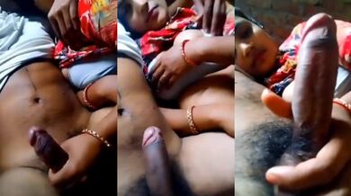 Sexy village wife handjob and blowjob mms video