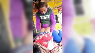 Conductor uncle fucking randi in truck cabin