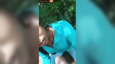 Telugu hot girlfriend outdoor cock sucking mms