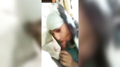 Muslim chacha fucking bhatiji's mouth with big cock
