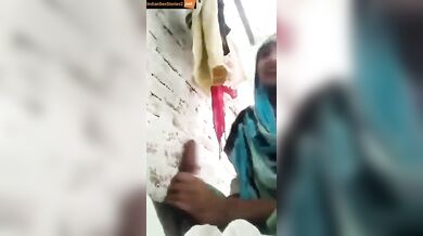 Muslim chacha fucking bhatiji's mouth with big cock