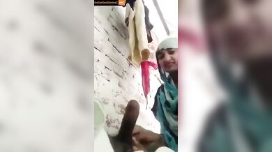 Muslim chacha fucking bhatiji's mouth with big cock