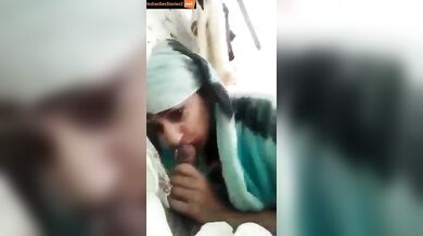 Muslim chacha fucking bhatiji's mouth with big cock