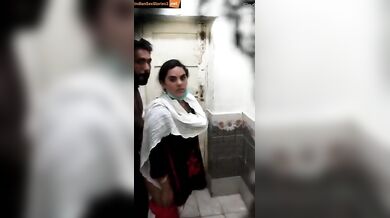 Paki nurse bhabhi doggy fucking in hospital bathroom