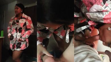 Horny tamil nri bhabhi sucks white dick