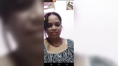 Desi Indian granny shows her pussy in whatsapp video call