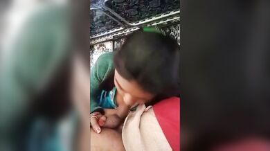 Truck driver gets sloppy sucking from lover bhabhi
