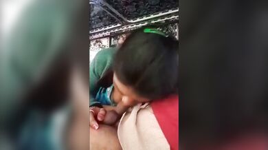 Truck driver gets sloppy sucking from lover bhabhi