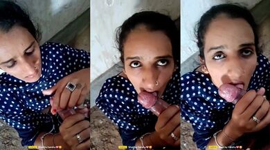 Innocent rajasthani girl sucking driver's big lund in mms video