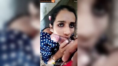 Innocent rajasthani girl sucking driver's big lund in mms video