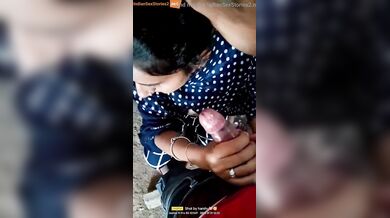 Innocent rajasthani girl sucking driver's big lund in mms video