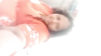 Fat telugu mom showing her red pussy to lover