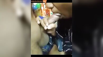 Desi sister gets cock massage on her pussy