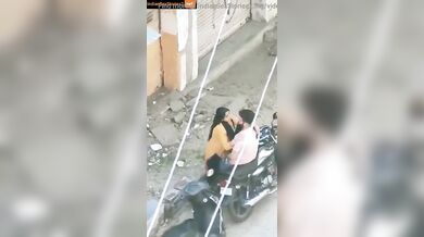 Horny bhabhi's outdoor romance caught in hidden cam video