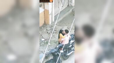 Horny bhabhi's outdoor romance caught in hidden cam video