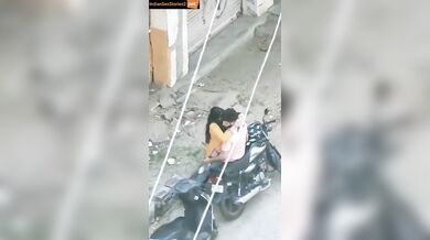 Horny bhabhi's outdoor romance caught in hidden cam video