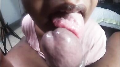 Mallu NRI girlfriend super hot blowjob POV
